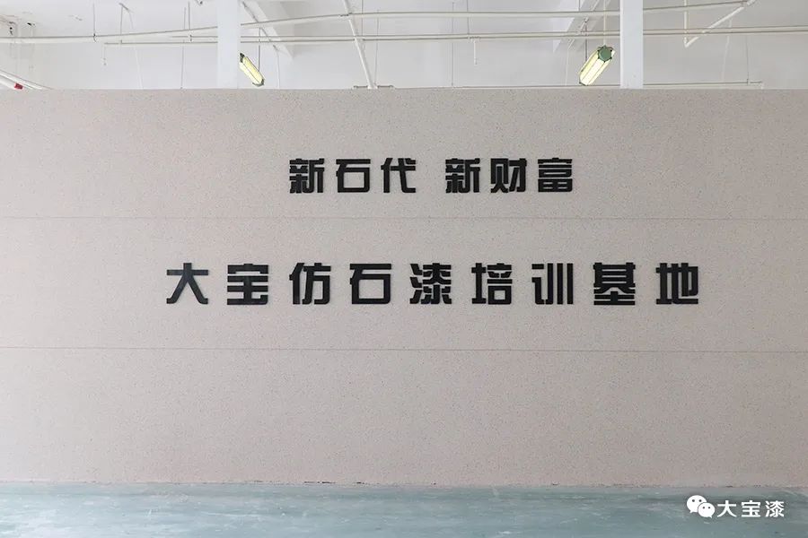 大宝仿石漆培训基地启动，仿石漆涂装师培训班开训！