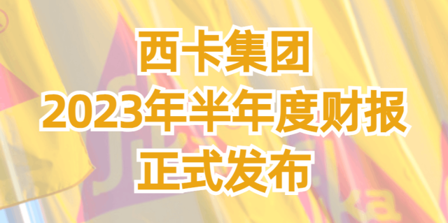 出海巨舰显威力！西卡集团2023上半年销售额达440.43亿元