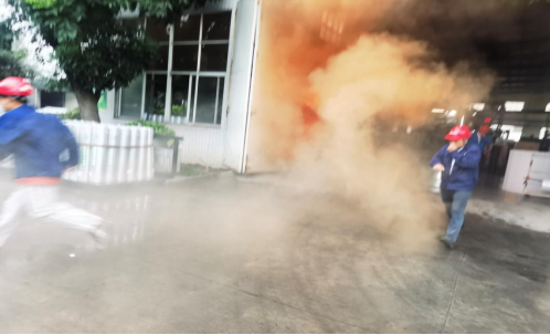 三棵树·大禹九鼎清远工厂开展消防综合应急演练