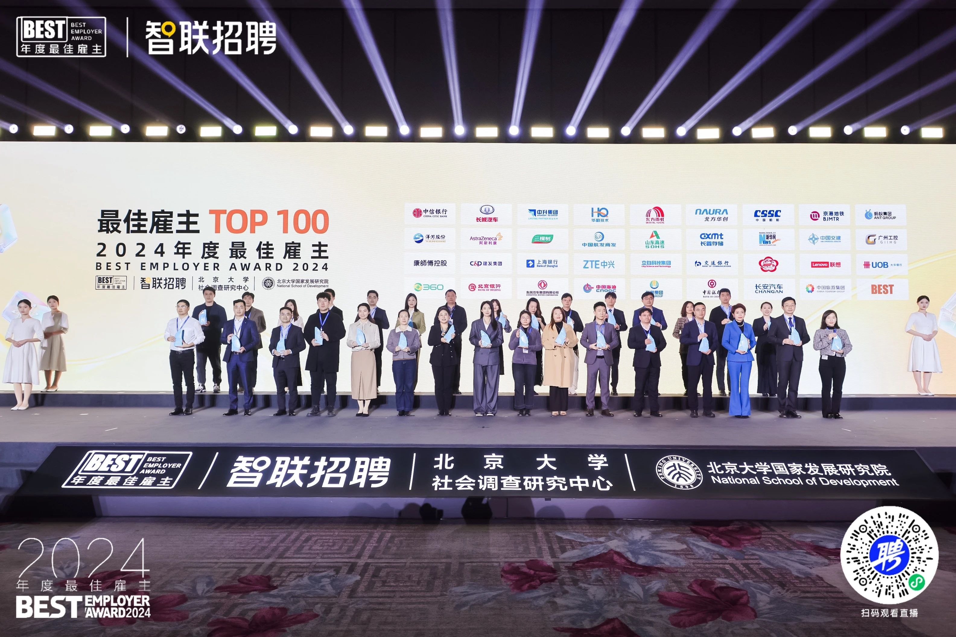 三棵树喜讯——三棵树连续五年荣膺中国年度最佳雇主百强奖