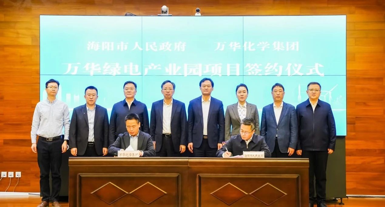 新万华的千亿业务线加速 万华化学投资海阳绿电产业园