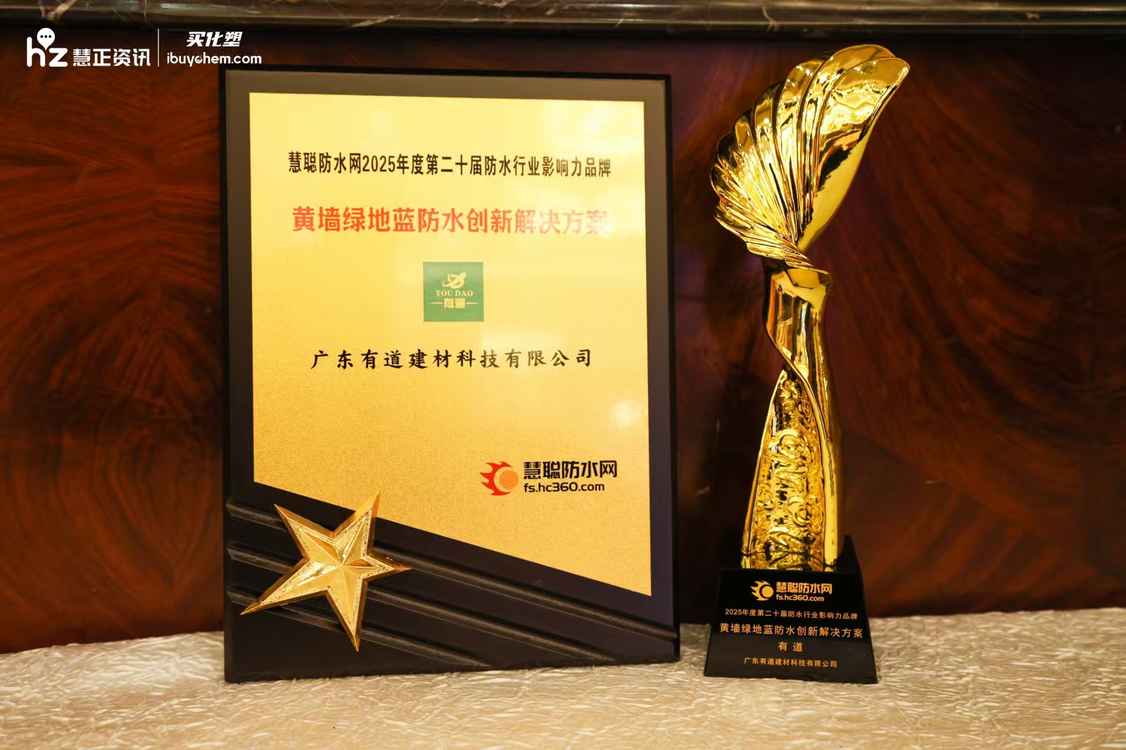 双擎标杆 有道荣膺“黄墙绿地蓝防水创新解决方案”大奖