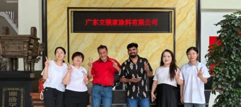孟加拉国客商到访立镁家涂料，跨国合作再迎新进展！
