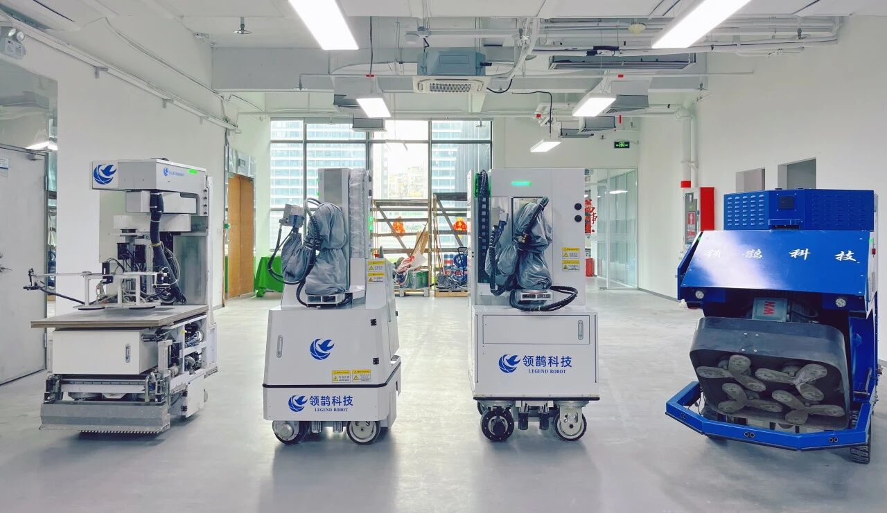 领鹊科技四款机器人入选深圳市建筑机器人产品目录首批名单！