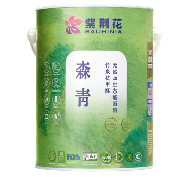 紫荆花优品推荐：森青竹炭抗甲醛无添加生态墙面漆